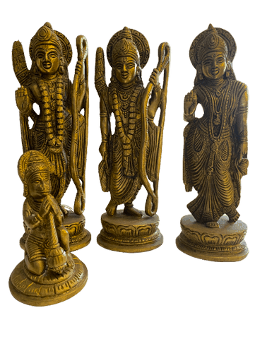 Statues Rama, Sita, Lakshmana, Hanuman en Bronze chez Asmara