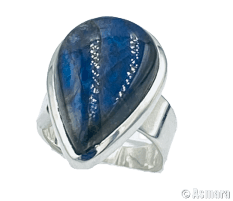 Bague Labradorite Goutte d'eau argent 925