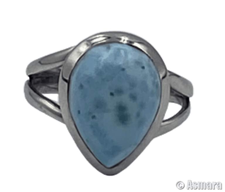 Bague Larimar Goutte d'eau argent 925