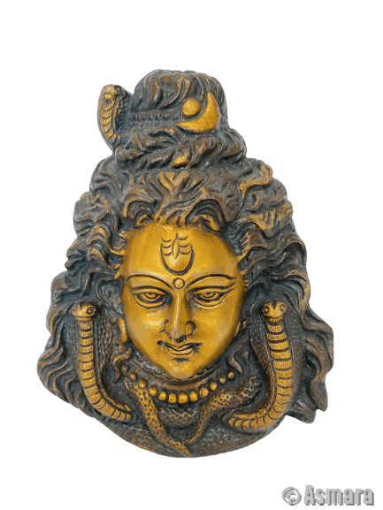 Masque de Shiva en Bronze chez Asmara