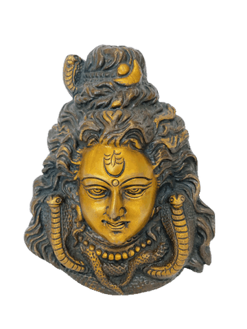 Masque de Shiva en Bronze chez Asmara