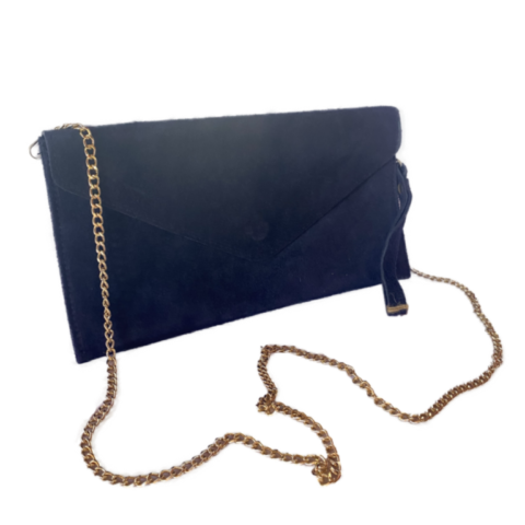 Pochette cuir Bleu