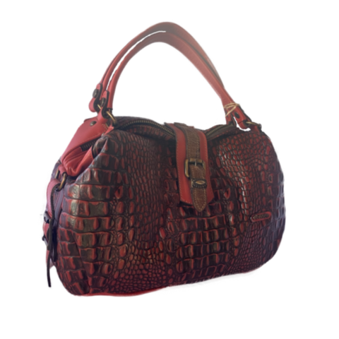 Sac à main croco cuir